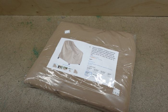Hanover Outdoor Furniture Cover for Recliner 35.43" D x 30.3" W x 35.43" H - Tan - Image 3