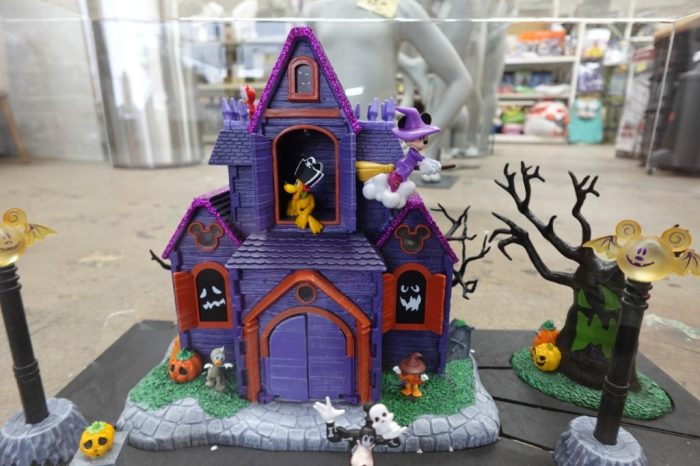 Disney Pre-Lit Animated Halloween Village, 9-Piece Set - Image 6
