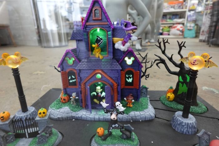 Disney Pre-Lit Animated Halloween Village, 9-Piece Set - Image 2