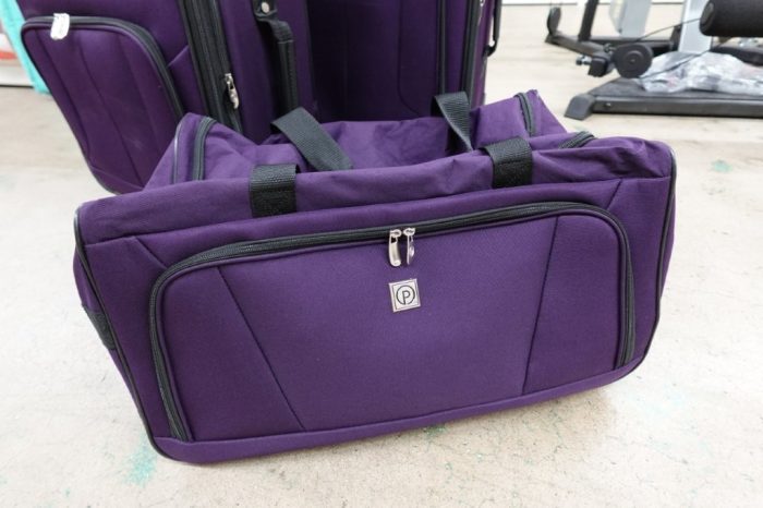 Protege 3-Piece Softside Spinner Luggage Set – Purple - Image 3