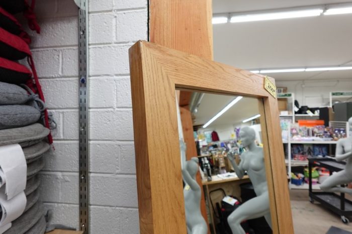 Full-Length Solid Oak Dressing Mirror - Image 6