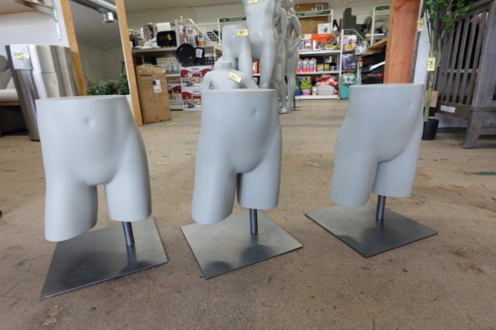 Lower Body Shorts Butt Mannequin in Gray for Retail Display - Image 2