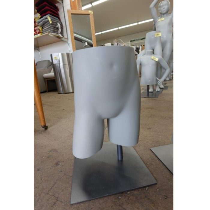 Lower Body Shorts Butt Mannequin in Gray for Retail Display