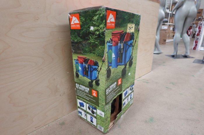 Ozark Trail All-Terrain Big Bucket Cart Wagon – Blue - Image 3