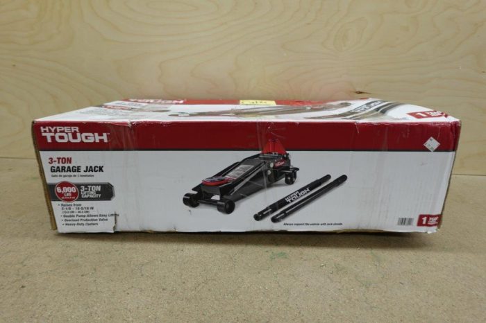 Hyper Tough 3-Ton Garage Jack with Dual Pumps – Black - Image 4