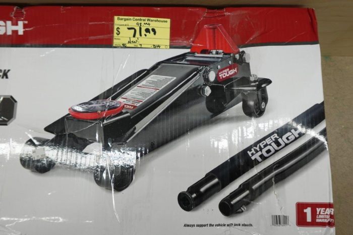 Hyper Tough 3-Ton Garage Jack with Dual Pumps – Black - Image 6