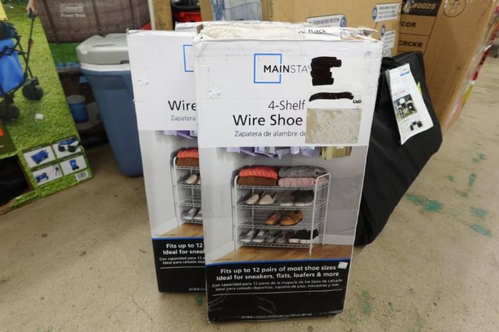 Mainstays 4-Tier Steel Wire Shoe Organizer - Arctic White - Image 6
