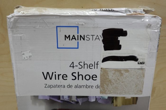 Mainstays 4-Tier Steel Wire Shoe Organizer - Arctic White - Image 4
