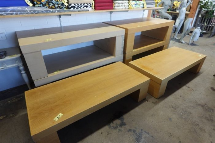 66"x30" Industrial Wooden XL Coffee Table - Image 2