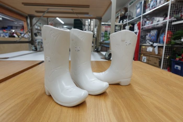 Urban Shop White Ceramic Cowboy Boot Vase - 8.75" Tall - Image 6