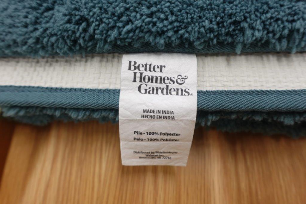 Better Homes & Gardens Ultra Soft Polyester Bath Rug 23 x 39 - Nimbus Blue - Image 5