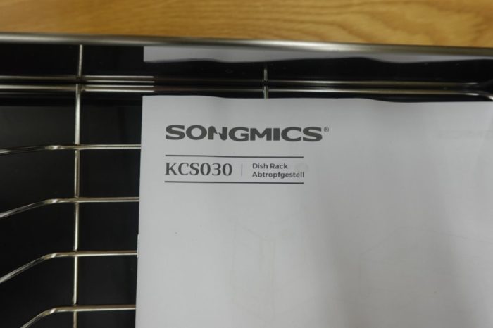 SONGMICS Stainless Steel Dish Drying Rack with 360° Rotatable Spout - Image 5