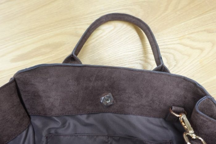 Time and Tru Women’s Sage Satchel Soft Faux Suede Tote Bag (Chocolate) - Image 4