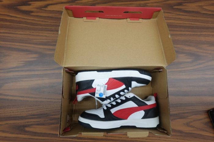 PUMA Kids’ Size 5 Rebound Layup Lace-Up Sneakers - Image 2
