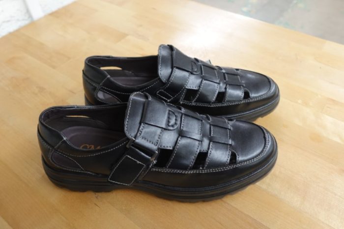 CMM Leather Fisherman Sandals with Adjustable Strap Men's Size 8.5 - Image 3