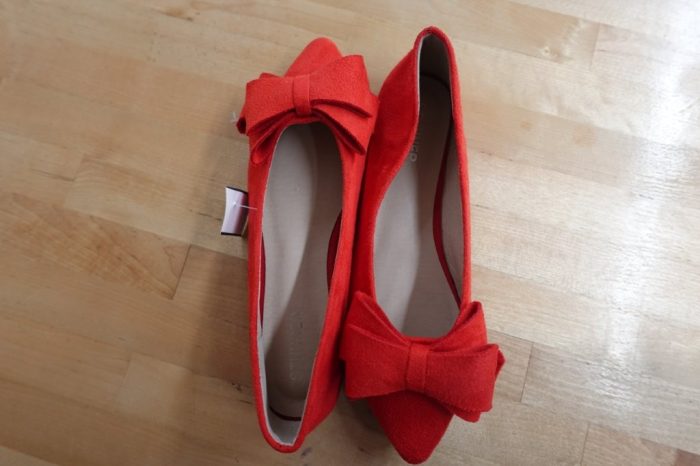 Stunner Women’s Bowknot Flower Pointed Toe Dress Flat - Red Women's Size 7.5 - Image 2