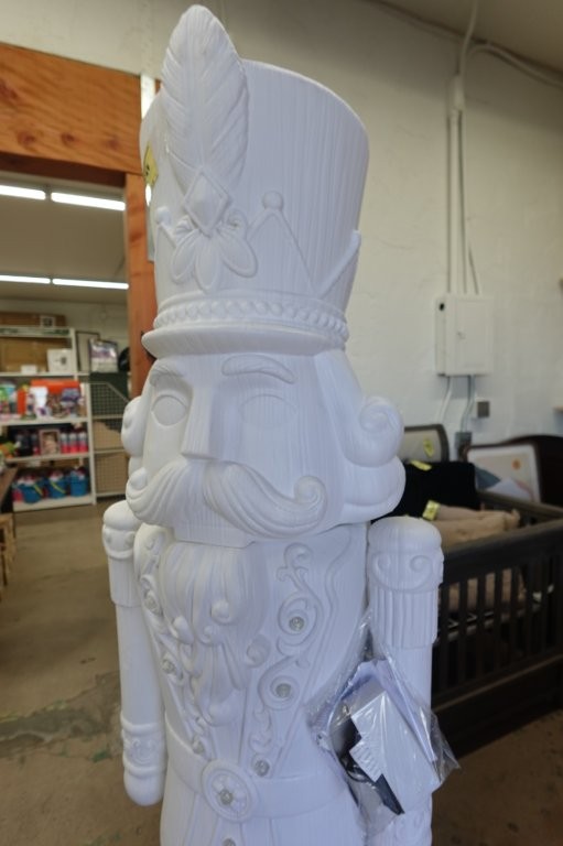 Giant 6' Paint it Yourself Light-Up Nutcracker Christmas Decoration - Image 3