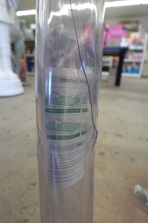 Round  48" Clear Waterproof Dining Table Protector 2.0 mm Thickness - Image 4