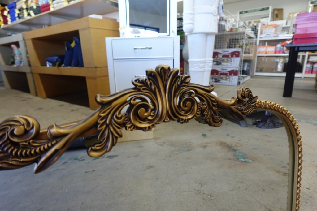 Crystal Art Gallery 24" x 34" Gold Arch Decoration Room Wall Mirror - Image 5