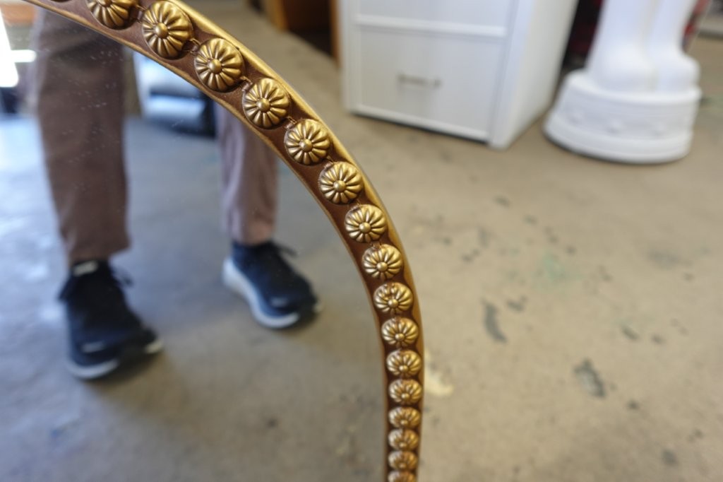 Crystal Art Gallery 24" x 34" Gold Arch Decoration Room Wall Mirror - Image 6