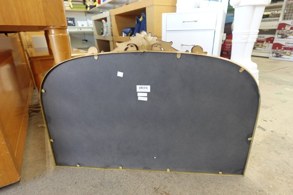 Crystal Art Gallery 24" x 34" Gold Arch Decoration Room Wall Mirror - Image 7