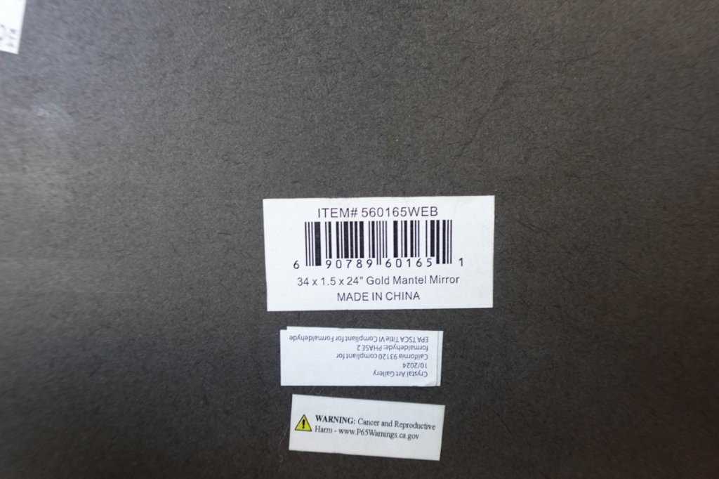 Crystal Art Gallery 24" x 34" Gold Arch Decoration Room Wall Mirror - Image 8