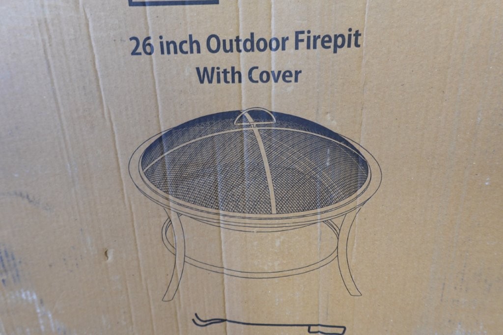 Mainstays 26" Round Iron Outdoor Wood Burning Fire Pit / Place in Black - Image 4