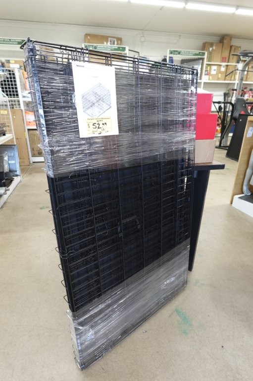 48″ Dog Crate Kennel w/ 2 Doors and Pull-out Tray for Large Dogs - Image 2