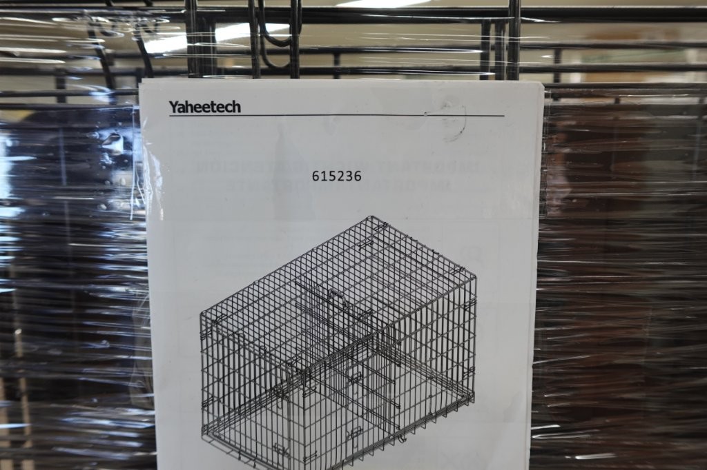 48″ Dog Crate Kennel w/ 2 Doors and Pull-out Tray for Large Dogs - Image 3