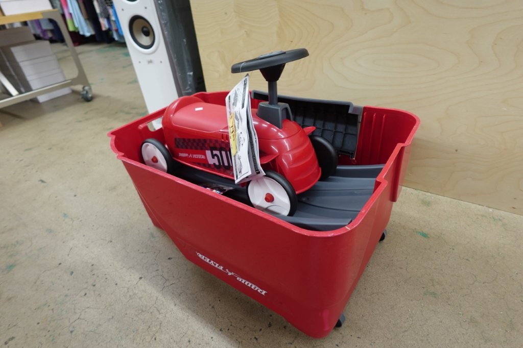 Radio Flyer 500 Toddler Ride On Toy Roller Coaster w/ Easy Storage in Red - Image 6