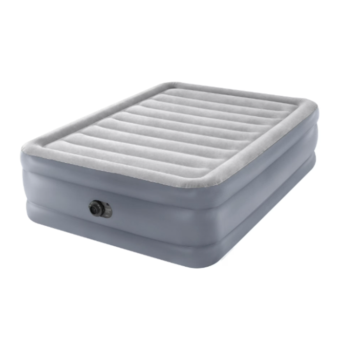 Intex 20" Dura-Beam Deluxe Queen Air Mattress with Built-In Pump
