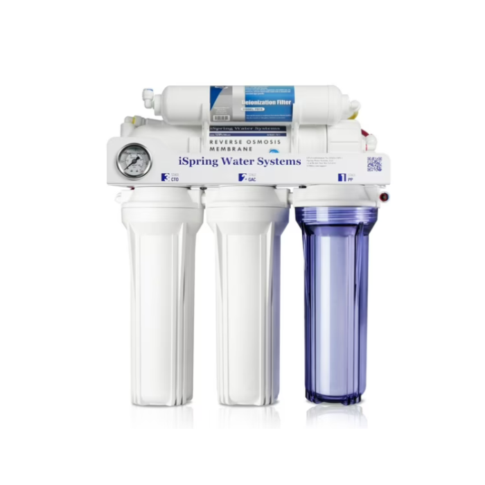 iSpring RCC1D 5-Stage Tankless RO DI Water Filter System 150 GPD