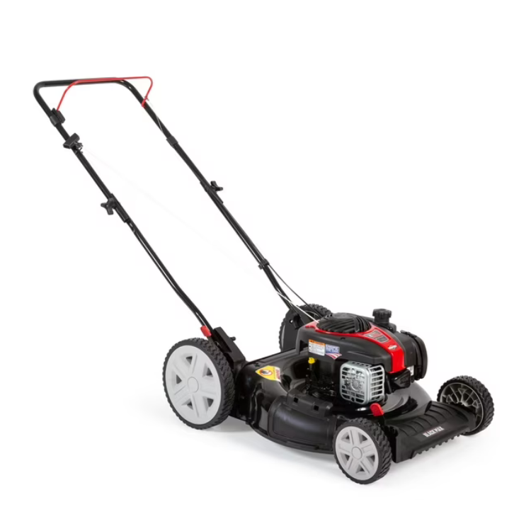 Black Max 21-Inch Gas Push Lawn Mower with 125cc Engine