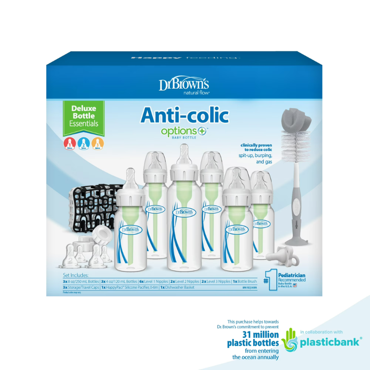Dr. Brown’s Natural Flow Anti-Colic Deluxe Baby Bottle Gift Set