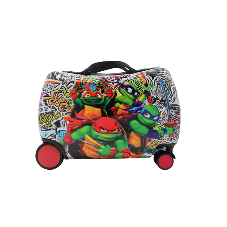Nickelodeon Teenage Mutant Ninja Turtles Four Some Boys Ride On Luggage Red