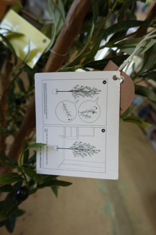 6FT Artificial Olive Tree with Realistic Leaves and Natural Trunk, Potted - Image 5