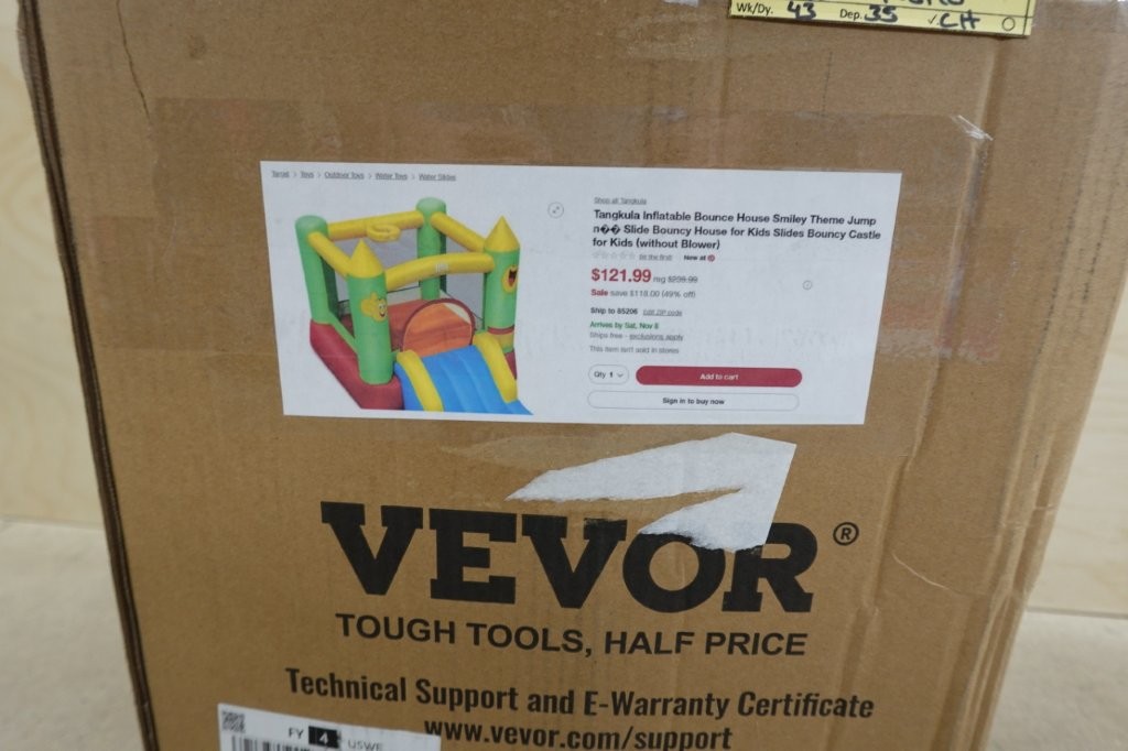 Tangkula Inflatable Bounce House with Slide for Kids - Image 3