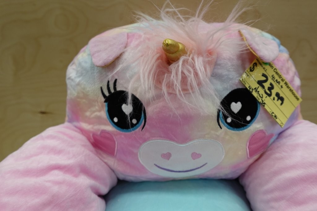 Heritage Club Kids Unicorn Bean Chair in Pink - Image 4