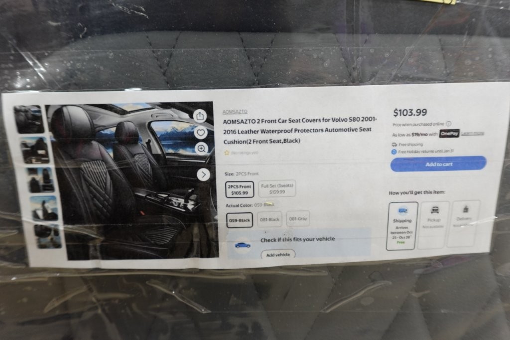 AOMSAZTO Waterproof Faux Leather Front Seat Covers Volvo S80 (2001–2016) - Image 4