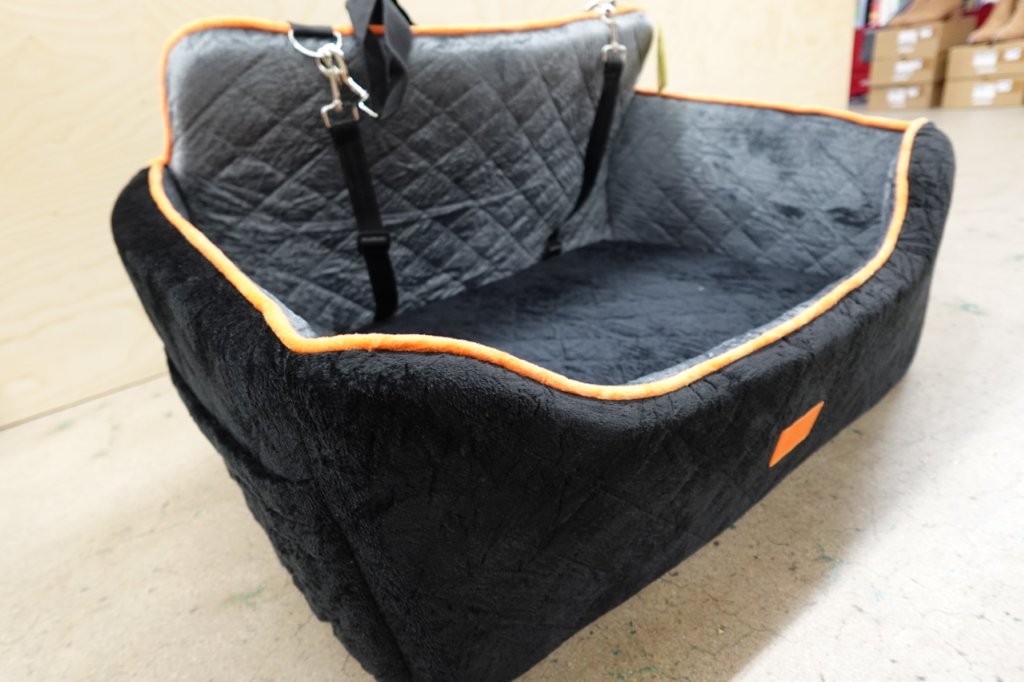 Sangoodier Dog Car Seat Booster Pet Carrier in Black/Grey - Image 3