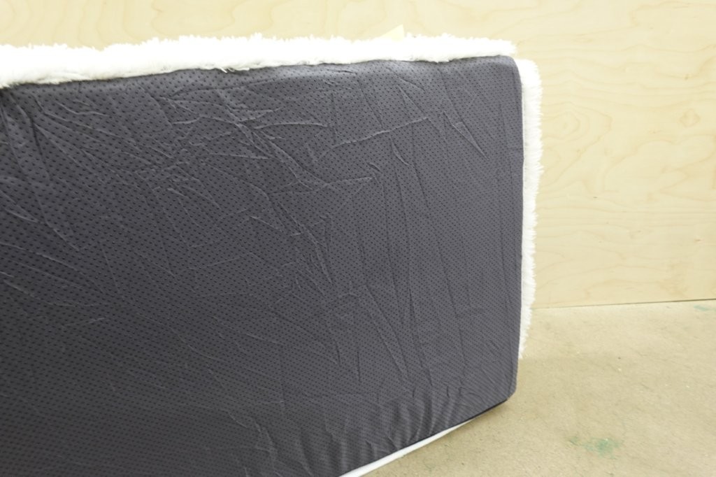 Bedsure 35" Orthopedic Large Sized Dog Bed in Long Faux Fur-Misty Grey - Image 5