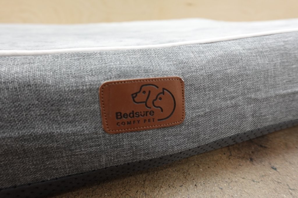 Bedsure Memory Foam Dog Crate Bed for Extra Large Dogs in Light Grey - Image 4