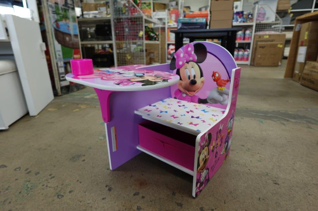 Disney Minnie Mouse Chair Desk with Storage Bin by Delta Children - Pink - Image 2