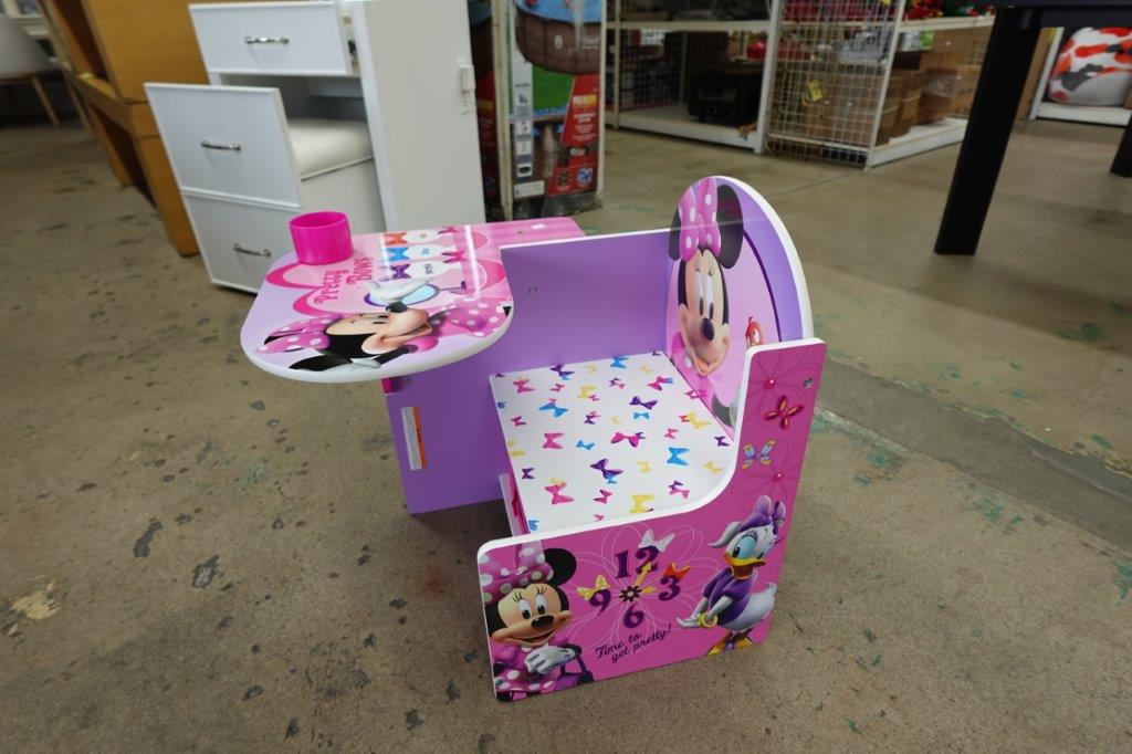 Disney Minnie Mouse Chair Desk with Storage Bin by Delta Children - Pink - Image 3
