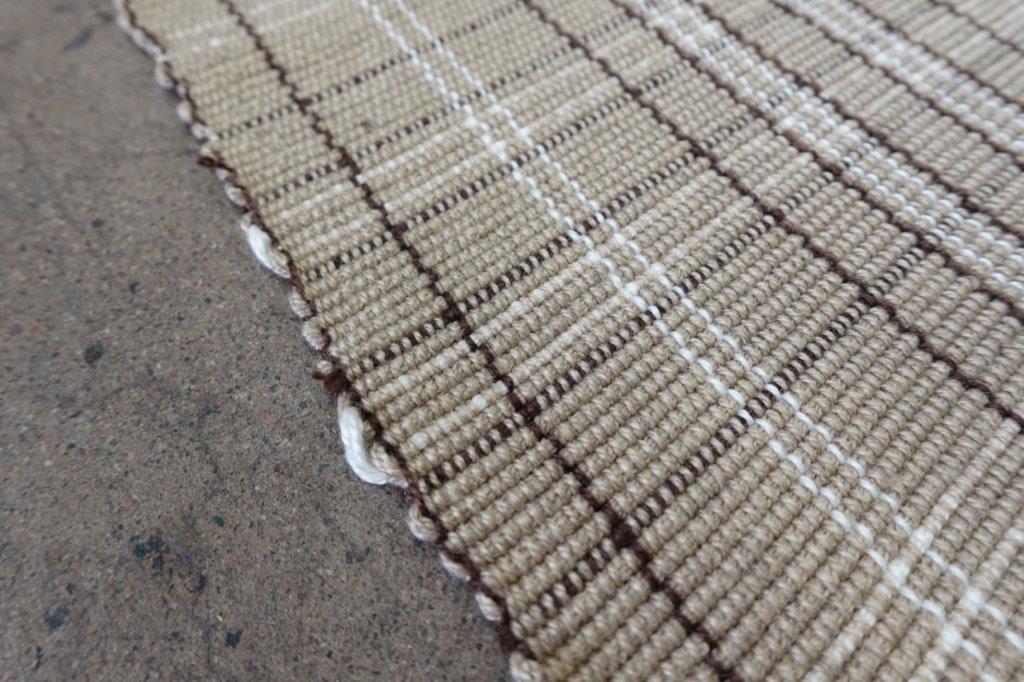 My Texas House Neutral Check Indoor/Outdoor Layering Rug 38" x 58" - Image 3