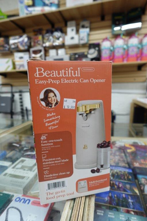 Beautiful Easy-Prep Electric Can Opener Porcini Taupe by Drew Barrymore - Image 4