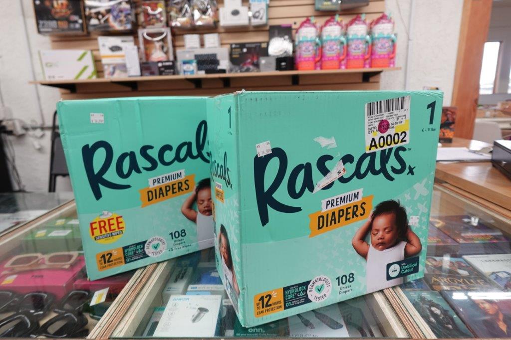 Size1 108 Count Rascals Premium Absorbent Baby Diapers - Image 3