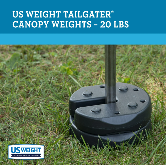 20lb Pop Up Canopy Weight Set for Securing Tents and Canopies - Image 2