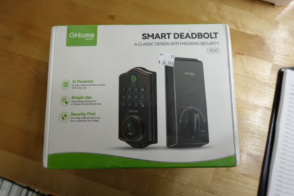 GHome Smart Door Lock KD30 Fingerprint Smart Deadbolt in Black - Image 2