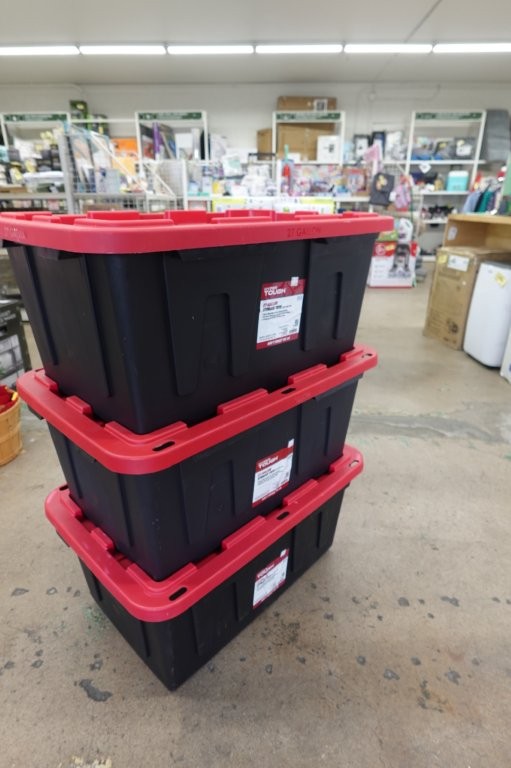 Hyper Tough 27-Gallon Snap-Lid Plastic Storage Bin - Image 3